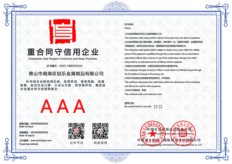 周口重合同守信用企业